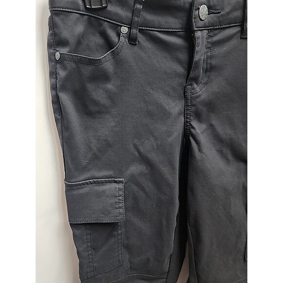 Prana Meme Pants Cargo Outdoors Black Women’s Size 2 - Picture 3 of 11
